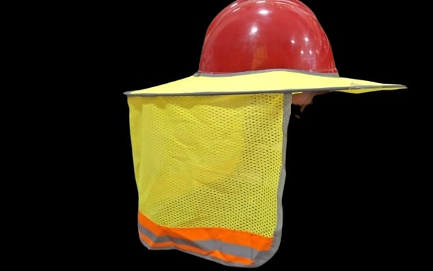 Safety Helmet with Mesh Neck Shade
